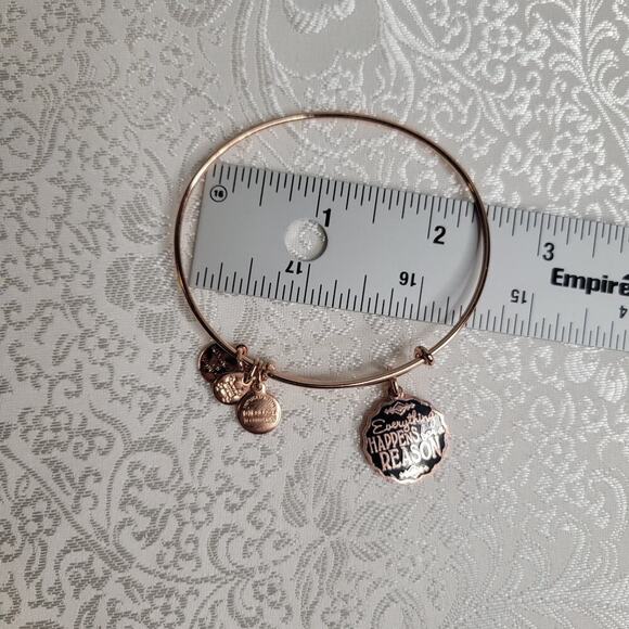 Alex and Ani women's‎ bracelet Everything Happens inspirational quote rose gold - Picture 3 of 3